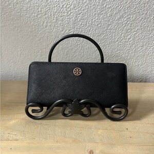 Tory Burch Robinson Slim Wallet Black